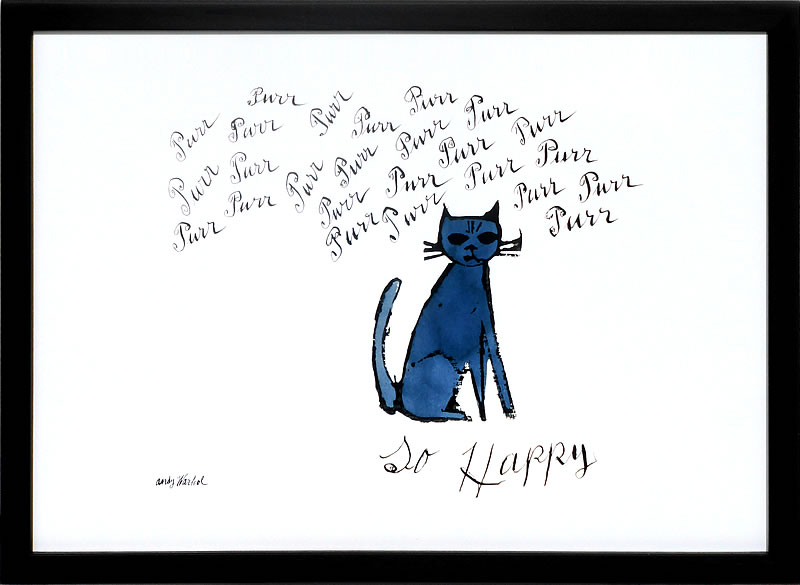 アンディ・ウォーホル 張り出し 細工物 猫 マリリン モンロー 花 キャンベル吸いもの 図面 絵 書きうつす画 版画 リトグラフ 絹地映写幕 作物ダイアログボックス 受けが良い 作物 室内装飾 一こま付き添い人 北欧 今めかしいアンディ・ウォーホル So Happy, c.1958