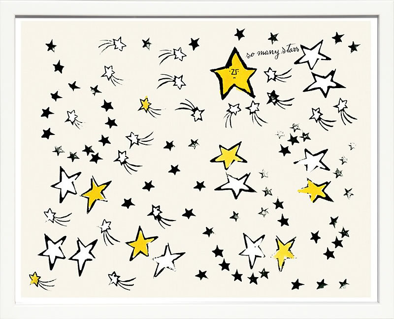 アンディ・ウォーホル ポスター 作品 猫 マリリン モンロー 花 キャンベルスープ 絵画 絵 複製画 版画 リトグラフ シルクスクリーン アートパネル ポップ アート インテリア フレーム付き 北欧 おしゃれ アンディ・ウォーホル So Many Stars