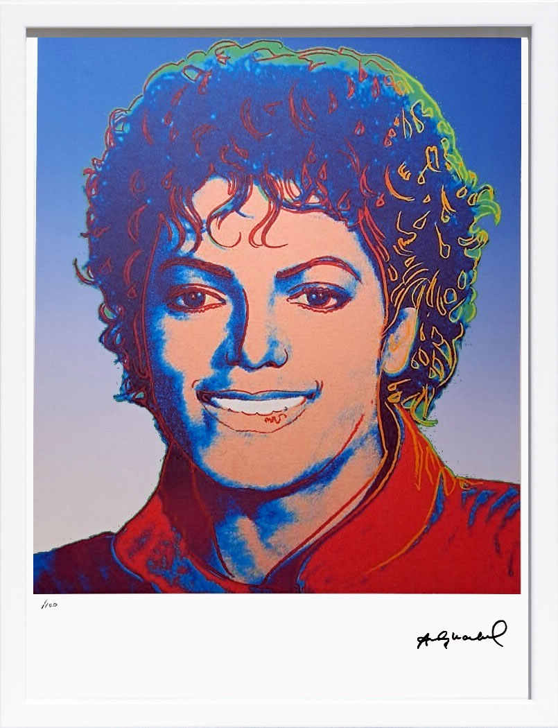 アンディ・ウォーホル ポスター 作品 猫 マリリン モンロー 花 キャンベルスープ 絵画 絵 複製画 版画 リトグラフ シルクスクリーン アートパネル ポップ アート インテリア フレーム付き 北欧 おしゃれ アンディ・ウォーホル Michael Jackson