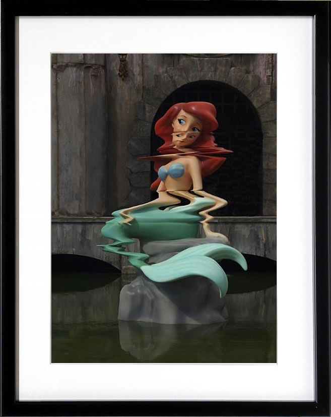 バンクシー 絵 絵画 アートパネル アート ポスター 版画 複製画 シルク スクリーン リトグラフ 作品 販売 風船と少女 ポップ アート 抽象画 アートフレーム インテリア フレーム付き 壁掛け 北欧 おしゃれ バンクシー Little Mermage