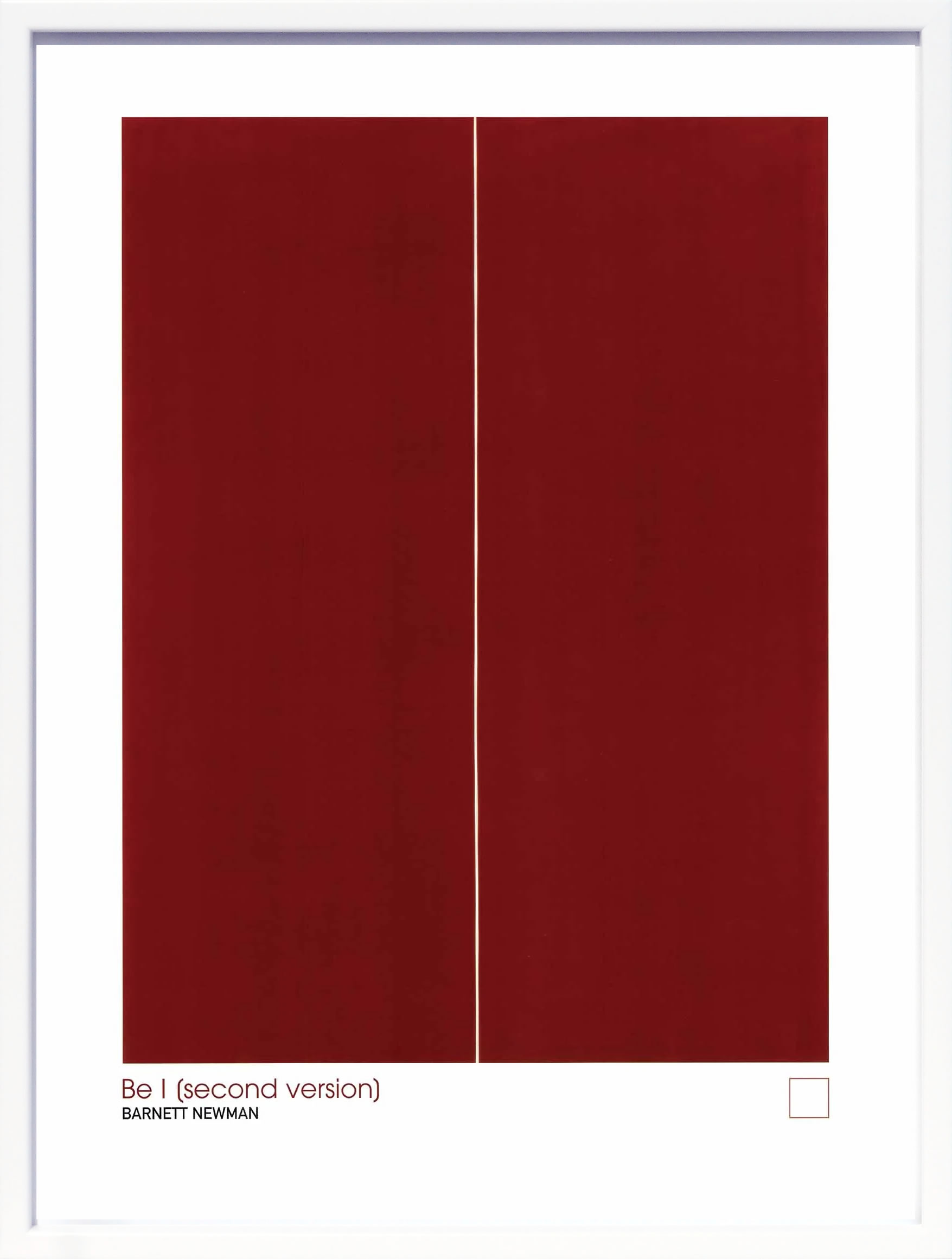 バーネット ニューマン 絵画 絵 ポスター アートパネル アートポスター モダン アート 複製画 版画 リトグラフ シルクスクリーン 絵画インテリア フレーム付き 北欧 おしゃれバーネット・ニューマン Be I (Second Version)|ARS’ONLINE