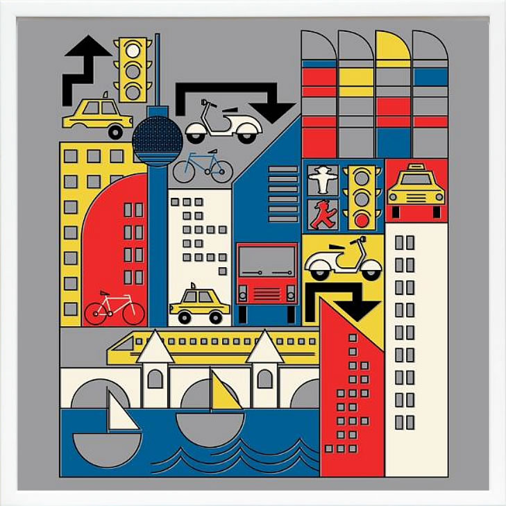バウハウス BAUHAUS デザイン ポスター アートフレーム アートポスター アートパネル 絵画 絵 複製画 版画 作品 リトグラフ シルクスクリーン ミッドセンチュリー ポスター インテリア フレーム付き 抽象画 壁掛け 北欧 おしゃれ バウハウス Bauhaus Berlin