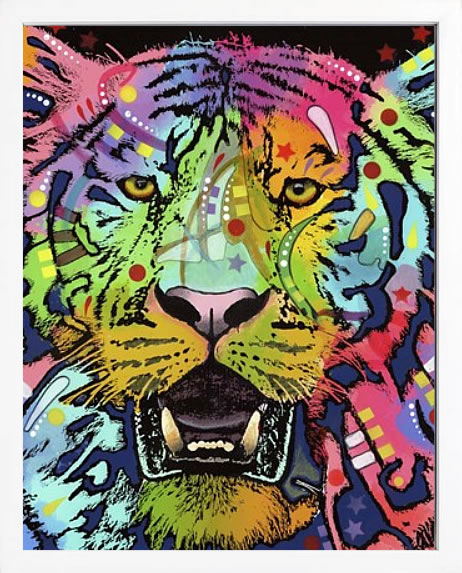 ディーン ルッソ 犬 猫 動物 絵画 ポスター アートパネル アートポスター ポップ アート 絵 複製画 版画 抽象画 作品 リトグラフ シルクスクリーン アートフレーム インテリア フレーム付き 壁掛け 北欧 おしゃれ ディーン・ルッソ Wild