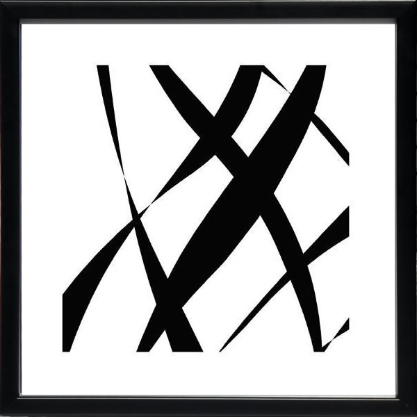 【ライセンスプリント】デュプロック 絵画 ポスター アートパネル モダン アート 絵 複製画 版画 抽象画 作品 リトグラフ シルクスクリーン アートフレーム インテリア フレーム付き 壁掛け 北欧 おしゃれ デニス・デュプロック Fistral Nero Blanco II