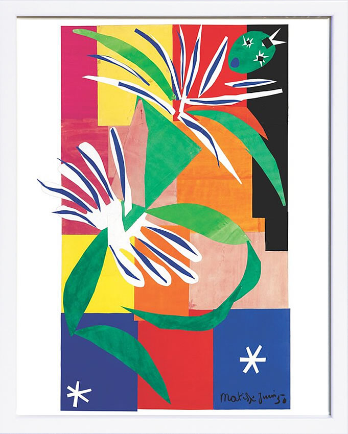 アンリ マティス 絵画 絵 ポスター アートパネル アートポスター リトグラフ モダン アート 低木 ダンス 複製画 版画 シルクスクリーン 絵画インテリア フレーム付き 北欧 おしゃれ アンリ・マティス Creole Dancer, June 1950