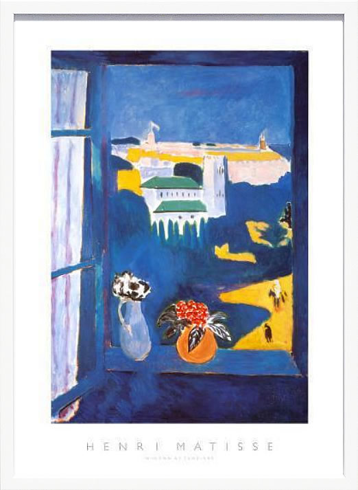 アンリ マティス 絵画 絵 ポスター アートパネル アートポスター リトグラフ モダン アート 低木 ダンス 複製画 版画 シルクスクリーン 絵画インテリア フレーム付き 北欧 おしゃれ アンリ・マティス Window at Tangiers