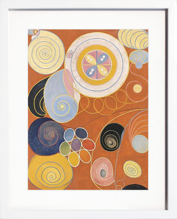 【使用許可刷り上げる】ヒルマ アフ クリント 張り出し 作物 絵 リトグラフ 版画 書きうつす画 細工物 絹地映写幕 作物ダイアログボックス 作物張り出し 作物一こま 室内装飾 一こま付き添い人 一般化画 飾りつけ 北欧 今めかしいヒルマ・アフ・クリント Youth,The Ten Largest,No.3