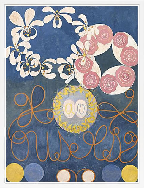 【ライセンスプリント】ヒルマ アフ クリント ポスター アート 絵 リトグラフ 版画 複製画 作品 シルクスクリーン アートパネル アートポスター アートフレーム インテリア フレーム付き 抽象画 壁掛け 北欧 おしゃれ ヒルマ・アフ・クリント The Ten Largest,Childhood