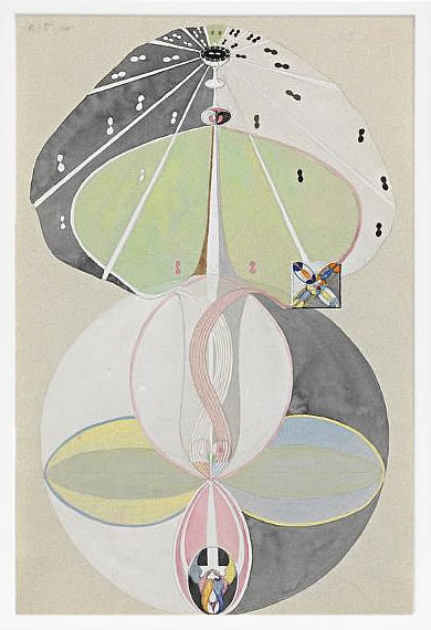 【ライセンスプリント】ヒルマ アフ クリント ポスター アート 絵 リトグラフ 版画 複製画 作品 シルクスクリーン アートパネル アートポスター アートフレーム インテリア フレーム付き 抽象画 壁掛け 北欧 おしゃれ ヒルマ・アフ・クリント Tree of Knowledge