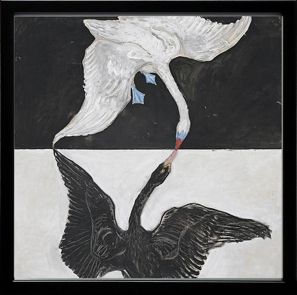 【ライセンスプリント】ヒルマ アフ クリント ポスター アート 絵 リトグラフ 版画 複製画 作品 シルクスクリーン アートパネル アートポスター アートフレーム インテリア フレーム付き 抽象画 壁掛け 北欧 おしゃれヒルマ・アフ・クリント The Swan, No. 1, 1914-1915|ARS’ONLINE