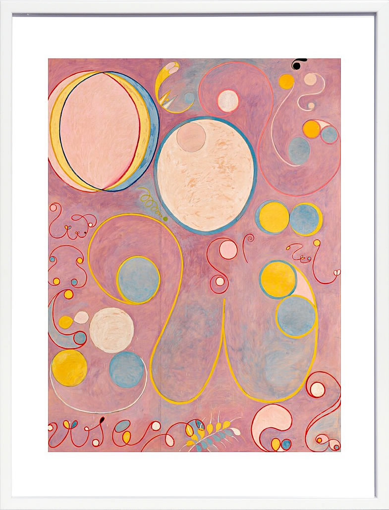 【ライセンスプリント】ヒルマ アフ クリント ポスター アート 絵 リトグラフ 版画 複製画 作品 シルクスクリーン アートパネル アートポスター アートフレーム インテリア フレーム付き 抽象画 壁掛け 北欧 おしゃれ ヒルマ・アフ・クリント The Ten Largest, No. 8