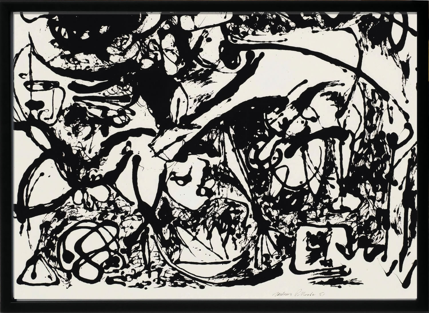 ジャクソン ポロック 絵画 絵 ポスター アートパネル アートポスター モダン アート 複製画 版画 リトグラフ シルクスクリーン 絵画インテリア フレーム付き 北欧 おしゃれ ジャクソン・ポロック Number 8, from Untitled