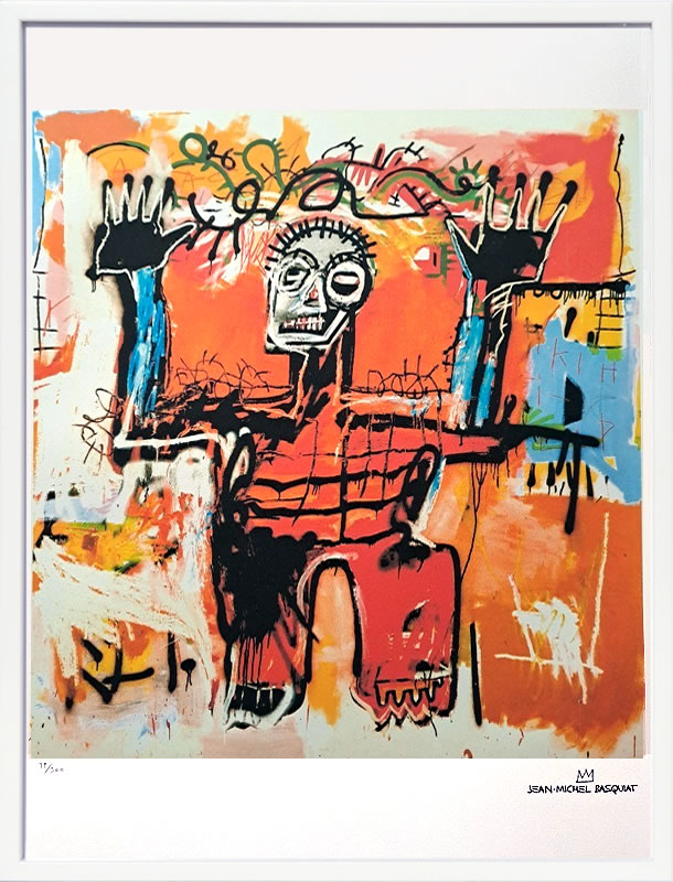 【COA証明書付】バスキア絵画 ポスター アートパネル アートポスター ポップ アート 絵 複製画 版画 抽象画 作品 リトグラフ シルクスクリーン アートフレーム インテリア フレーム付き 壁掛け 北欧 おしゃれ ジャン\u003dミシェル・バスキア Red Leg King 38,610円