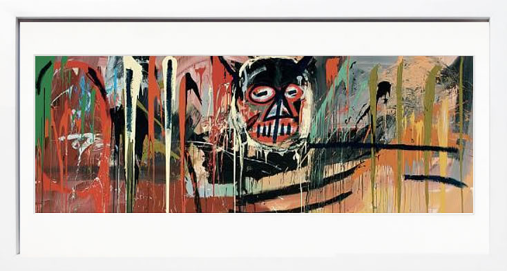 バスキア　アートポスターフレーム付き　複製画 楽天市場】バスキア Basquiat ポスター アートパネル 絵画