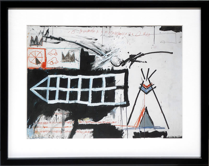 ギフトラッピング無料 バスキアのアートパネル 壁紙 装飾フィルム 著作権に厳格な米国版権会社のジクレープリントです自店で無許可印刷しているカラーコピーではありません ポスター アートパネル アートパネル アートボード アートポスター 壁紙 装飾フィルム 絵画