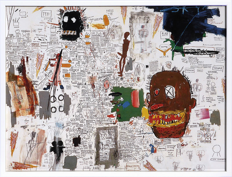 バスキア　アートポスターフレーム付き　複製画 Amazon.co.jp: ARS'ONLINE ジャン＝ミシェル・バスキア アート