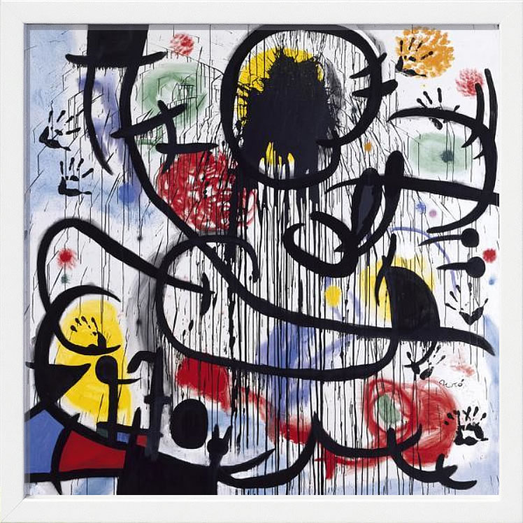 ジョアン ミロ 絵画 ポスター 絵 アートパネル アートポスター モダン アート 複製画 版画 作品 リトグラフ シルクスクリーン 絵画インテリア フレーム付き 壁掛け 北欧 おしゃれ ジョアン・ミロ May, 1968