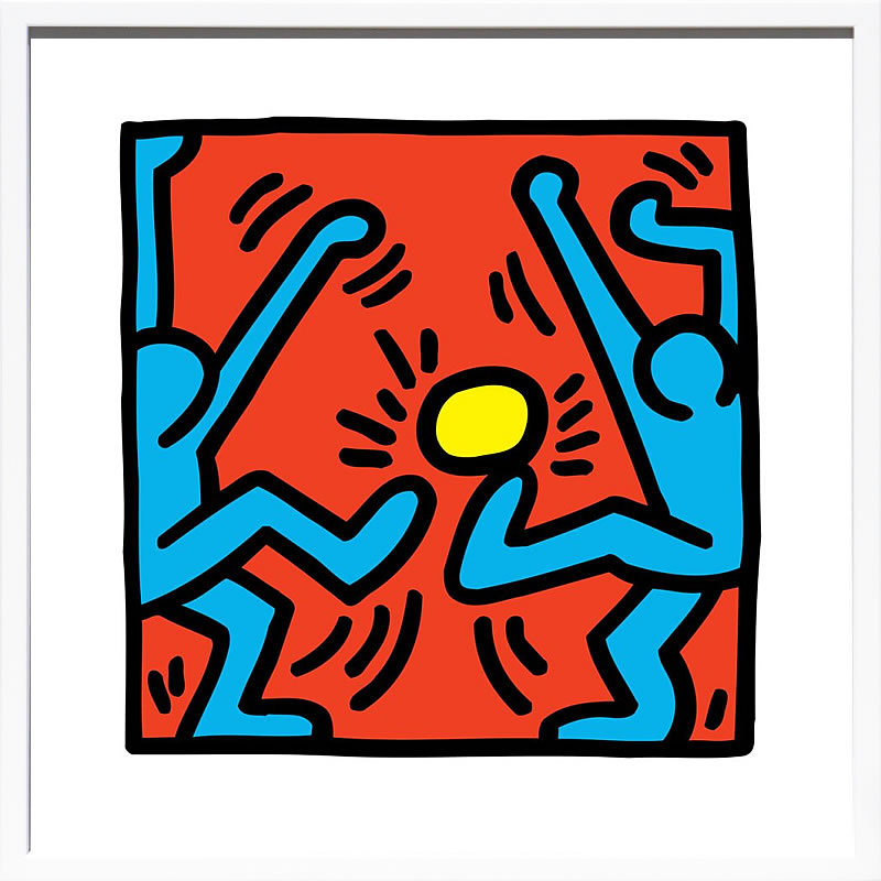 キース ヘリング ポスター 絵画 作品 グッズ アートパネル アートポスター ポップ アート 絵 複製画 版画 リトグラフ シルクスクリーン アートフレーム インテリア フレーム付き 壁掛け 北欧 おしゃれ キース・ヘリング Untitled