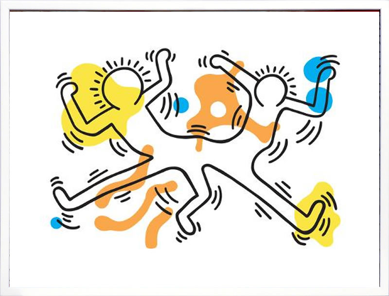 キース ヘリング ポスター 絵画 作品 グッズ アートパネル アートポスター ポップ アート 絵 複製画 版画 リトグラフ シルクスクリーン アートフレーム インテリア フレーム付き 壁掛け 北欧 おしゃれ キース・ヘリング Untitled Pop Art
