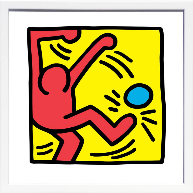 キース ヘリング ポスター 絵画 作品 グッズ アートパネル アートポスター ポップ アート 絵 複製画 版画 リトグラフ シルクスクリーン アートフレーム インテリア フレーム付き 壁掛け 北欧 おしゃれ キース・ヘリング Untitled