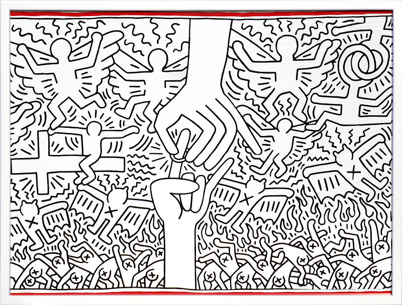 楽天市場】キース ヘリング ポスター 絵画 作品 グッズ アートパネル