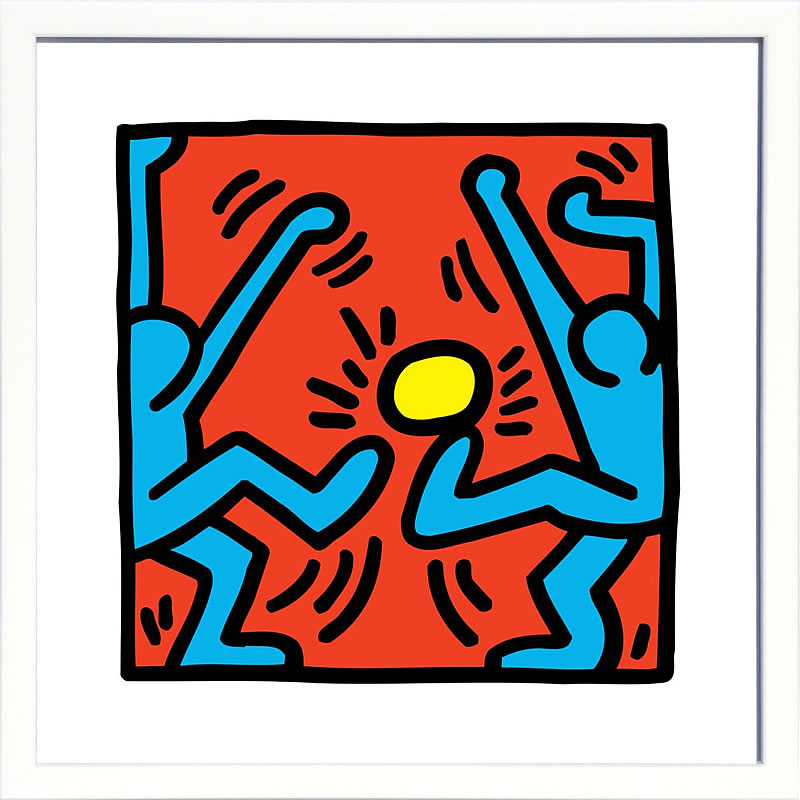 キース ヘリング ポスター 絵画 作品 グッズ アートパネル アートポスター ポップ アート 絵 複製画 版画 リトグラフ シルクスクリーン アートフレーム インテリア フレーム付き 壁掛け 北欧 おしゃれ キース・ヘリング Untitled