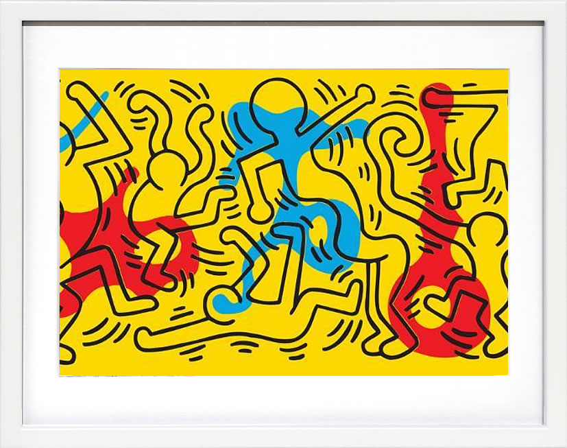 キース ヘリング ポスター 絵画 作品 グッズ アートパネル アートポスター ポップ アート 絵 複製画 版画 リトグラフ シルクスクリーン アートフレーム インテリア フレーム付き 壁掛け 北欧 おしゃれ キース・ヘリング Untitled Pop Art