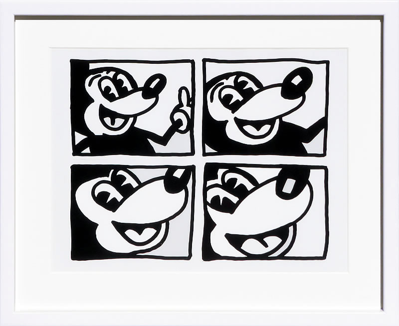 キース ヘリング ポスター 絵画 作品 グッズ アートパネル アートポスター ポップ アート 絵 複製画 版画 リトグラフ シルクスクリーン アートフレーム インテリア フレーム付き 壁掛け 北欧 おしゃれキース・ヘリング Untitled 1981|ARS’ONLINE