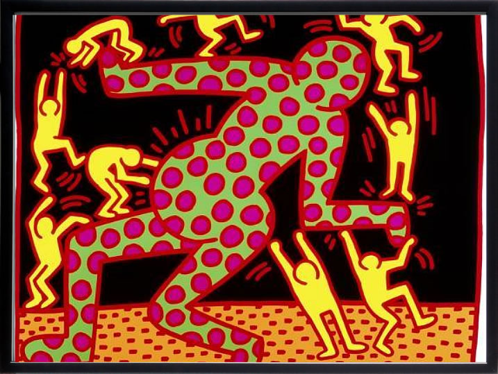 キース ヘリング ポスター 絵画 作品 グッズ アートパネル アートポスター ポップ アート 絵 複製画 版画 リトグラフ シルクスクリーン アートフレーム インテリア フレーム付き 壁掛け 北欧 おしゃれ キース・ヘリング Untitled, 1983 28,600円