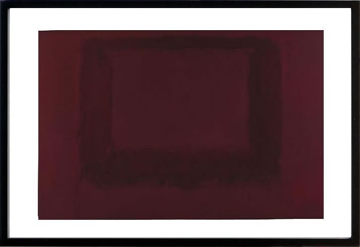 マーク ロスコ ポスター 絵画 絵 アートパネル アートポスター モダン アート 複製画 版画 リトグラフ シルクスクリーン 絵画インテリア フレーム付き 北欧 おしゃれ マーク・ロスコ Mural, Section 7 {Red on Maroon} [Seagram Mural] 29,304円