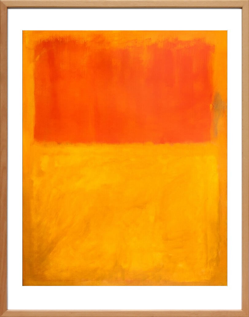 マーク ロスコ ポスター 絵画 絵 アートパネル アートポスター モダン アート 複製画 版画 リトグラフ シルクスクリーン 絵画インテリア フレーム付き 北欧 おしゃれ マーク・ロスコ Orange and Tan, 1954