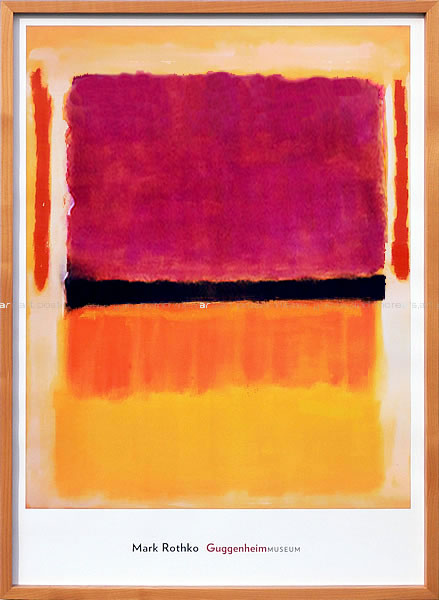 額装 マーク・ロスコ 「Untitled,1962」シルクスクリーン 1990 額装 マーク・ロスコ 「Untitled,1962」シルクスクリーン 1990