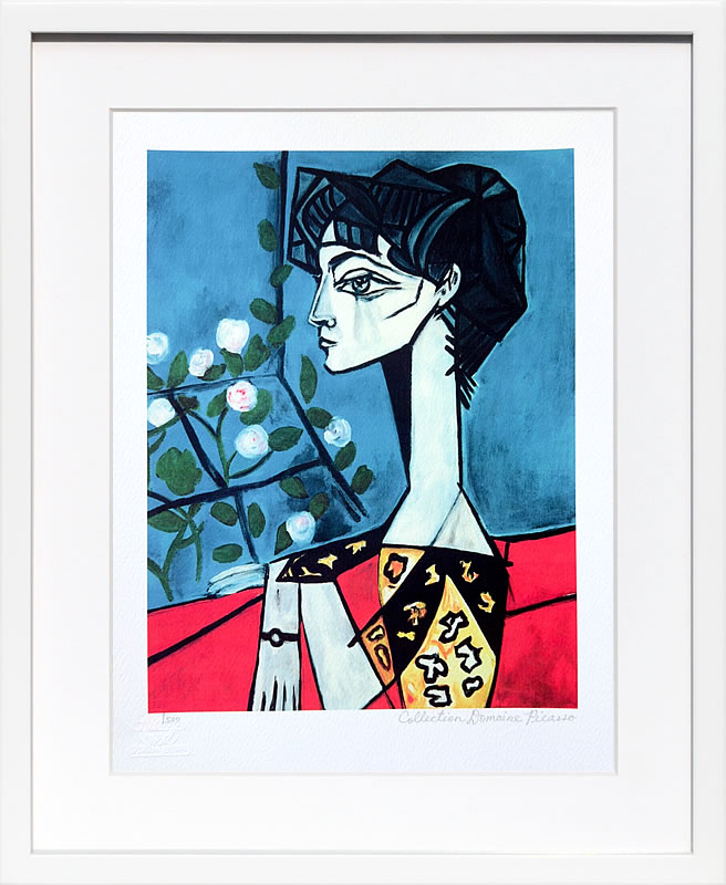 パブロ ピカソ 絵画 絵 ポスター アートパネル アートポスター モダン アート リトグラフ ゲルニカ 鳩 ドローイング 複製画 版画 作品 シルクスクリーン 絵画インテリア フレーム付き 壁掛け 北欧 おしゃれ パブロ・ピカソ Jacqueline Roque with Flowers