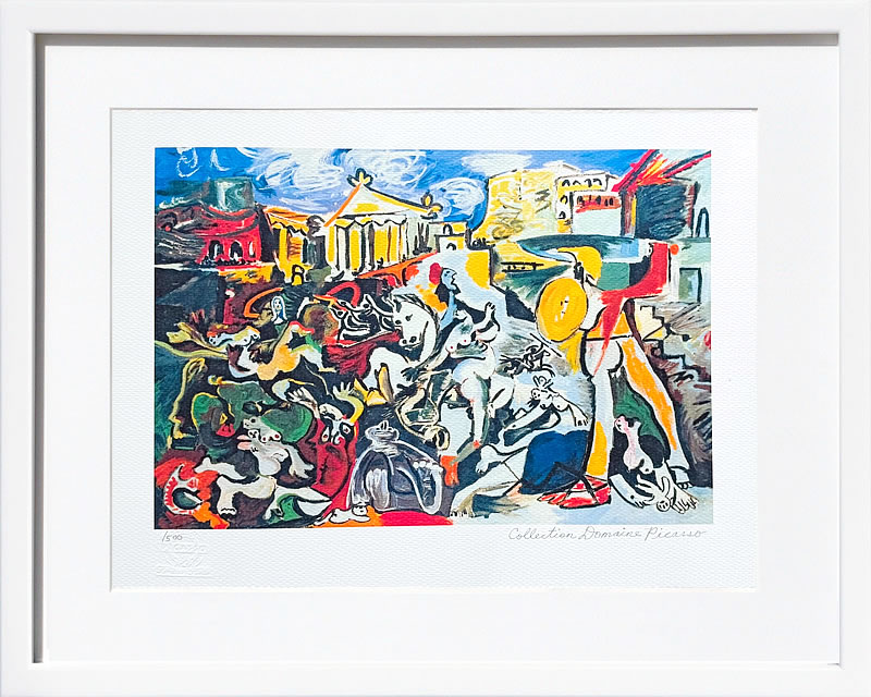 パブロ ピカソ 絵画 絵 ポスター アートパネル アートポスター モダン アート リトグラフ ゲルニカ 鳩 ドローイング 複製画 版画 作品 シルクスクリーン 絵画インテリア フレーム付き 壁掛け 北欧 おしゃれ パブロ・ピカソ Rape of The Sabine Women