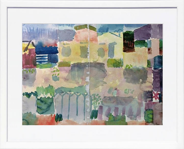 パウル クレー ポスター 絵画 絵 アートパネル アートポスター モダン アート 天使 複製画 版画 リトグラフ シルクスクリーン 絵画インテリア フレーム付き 北欧 おしゃれパウル・クレー Garden in Saint-Germain, the European Quarter of Tunis, 1914｜ARS&rsquo;ONLINE 20,878円