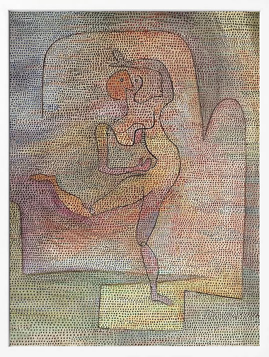 パウル クレー ポスター 絵画 絵 アートパネル アートポスター モダン アート 天使 複製画 版画 リトグラフ シルクスクリーン 絵画インテリア フレーム付き 北欧 おしゃれ パウル・クレー Dancer, 1932