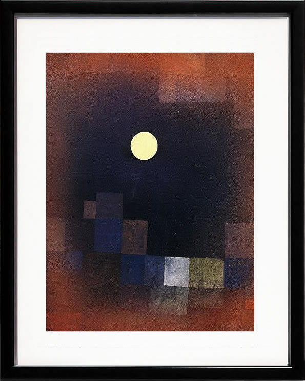 パウル クレー ポスター 絵画 絵 アートパネル アートポスター モダン アート 天使 複製画 版画 リトグラフ シルクスクリーン 絵画インテリア フレーム付き 北欧 おしゃれ パウル・クレー Moonrise