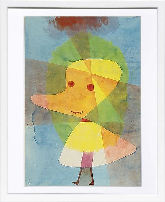 パウル クレー ポスター 絵画 絵 アートパネル アートポスター モダン アート 天使 複製画 版画 リトグラフ シルクスクリーン 絵画インテリア フレーム付き 北欧 おしゃれ パウル・クレー Small Garden Ghost