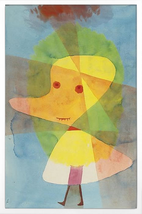パウル クレー ポスター 絵画 絵 アートパネル アートポスター モダン アート 天使 複製画 版画 リトグラフ シルクスクリーン 絵画インテリア フレーム付き 北欧 おしゃれ パウル・クレー Small Garden Ghost