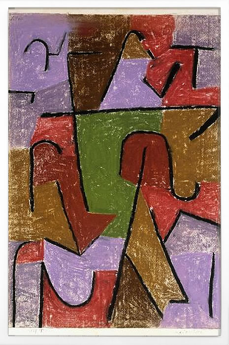 パウル クレー ポスター 絵画 絵 アートパネル アートポスター モダン アート 天使 複製画 版画 リトグラフ シルクスクリーン 絵画インテリア フレーム付き 北欧 おしゃれ パウル・クレー Indianisch