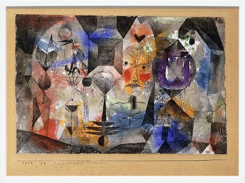パウル クレー ポスター 絵画 絵 アートパネル アートポスター モダン アート 天使 複製画 版画 リトグラフ シルクスクリーン 絵画インテリア フレーム付き 北欧 おしゃれ パウル・クレー Concentrierter Roman