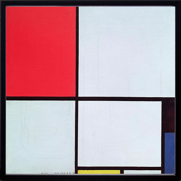 アートパネル アートポスター 絵画 インテリア ポスター タペストリー 壁掛け アートフレーム ウォールアート アートボード モダンアート モノトーン モノクロ アンティーク シンプル 北欧 おしゃれピエト モンドリアン Composition With Red Black Blue And Yellow