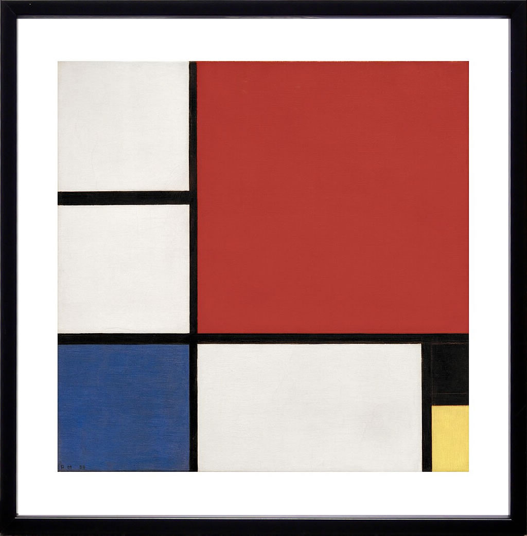 楽天市場】名画・抽象画 ピエト モンドリアン「コンポジション ライン