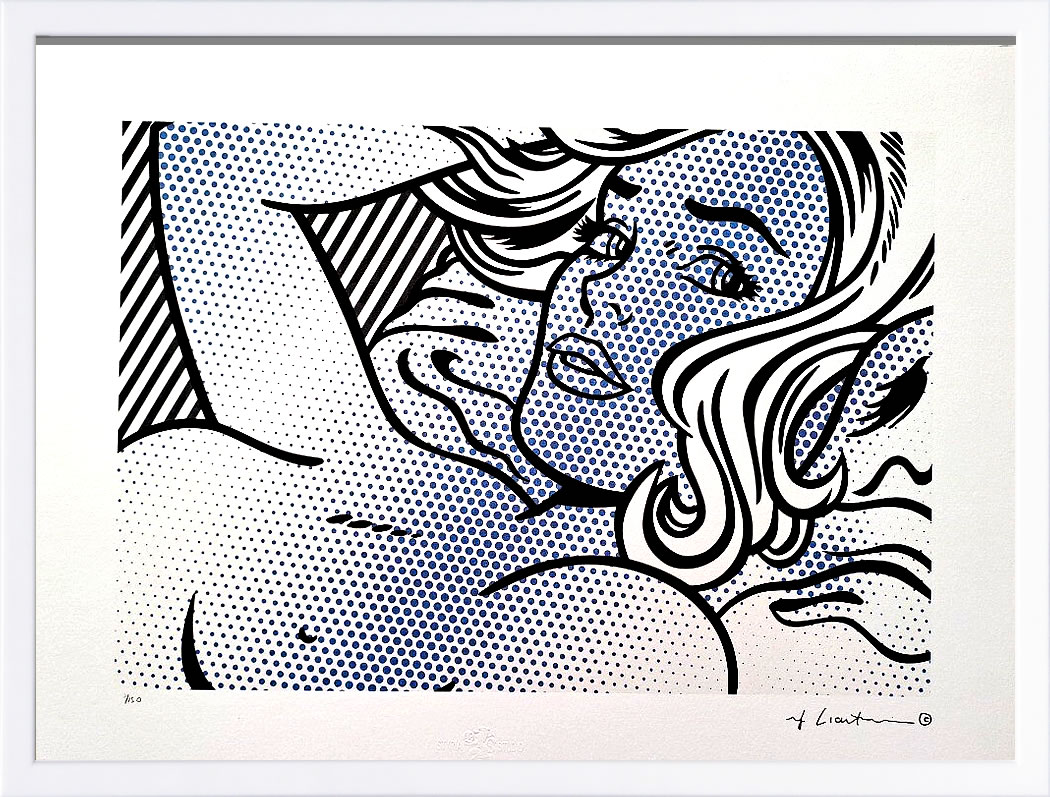 【COA証明書付】ロイ リキテンスタイン ポスター 絵画 アートパネル アートポスター ポップ アート 絵 複製画 版画 リトグラフ シルクスクリーン アートフレーム インテリア フレーム付き 壁掛け 北欧 おしゃれロイ・リキテンスタイン Lying Nude|ARS’ONLINE