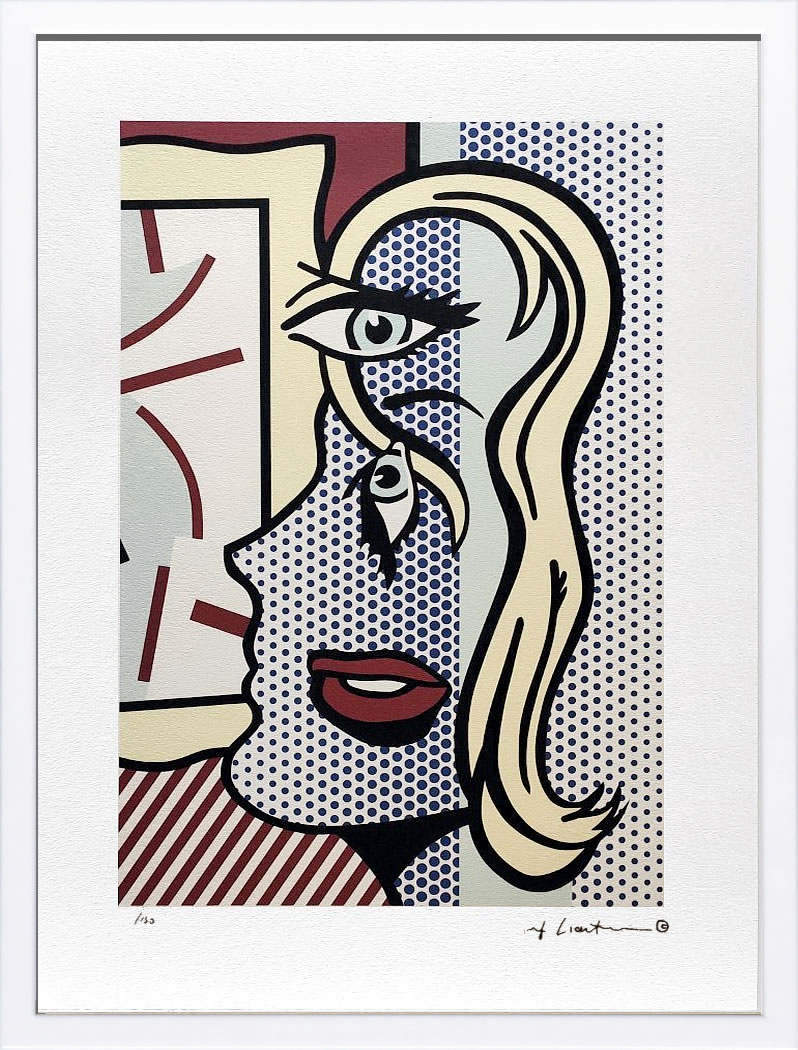 【COA証明書付】ロイ リキテンスタイン ポスター 絵画 アートパネル アートポスター ポップ アート 絵 複製画 版画 リトグラフ シルクスクリーン アートフレーム インテリア フレーム付き 壁掛け 北欧 おしゃれロイ・リキテンスタイン Cubist Blonde｜ARS&rsquo;ONLINE