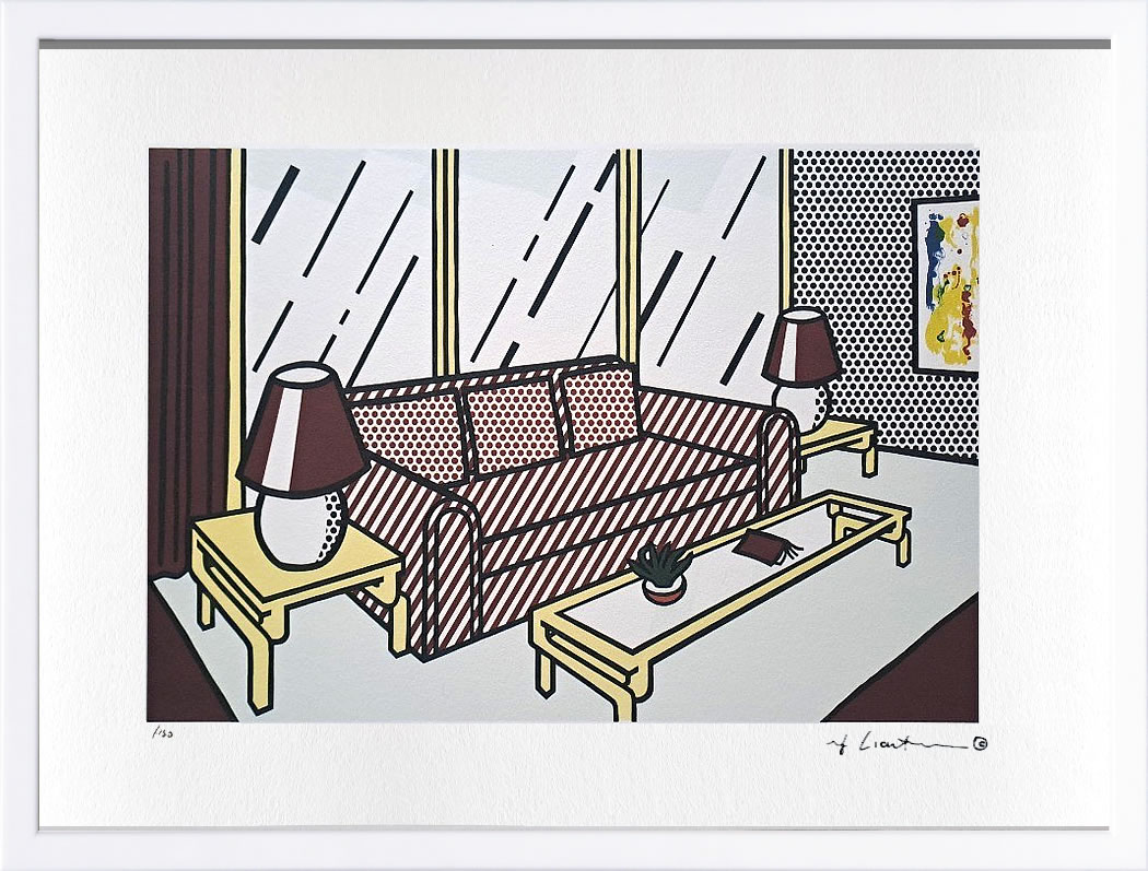 【COA証明書付】ロイ リキテンスタイン ポスター 絵画 アートパネル アートポスター ポップ アート 絵 複製画 版画 リトグラフ シルクスクリーン アートフレーム インテリア フレーム付き 壁掛け 北欧 おしゃれロイ・リキテンスタイン Red Lamps|ARS’ONLINE