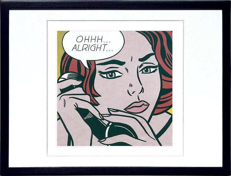 額装品/Hey You！/ロイ リキテンスタイン/ポスター 額装品/Hey You！/ロイ リキテンスタイン/ポスター