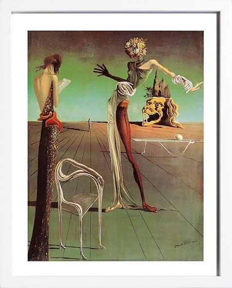 サルバドール ダリ 絵画 絵 ポスター アートパネル アートポスター モダン アート 複製画 版画 リトグラフ シルクスクリーン 絵画インテリア フレーム付き 北欧 おしゃれ サルヴァドール・ダリ Woman with a Head of Roses