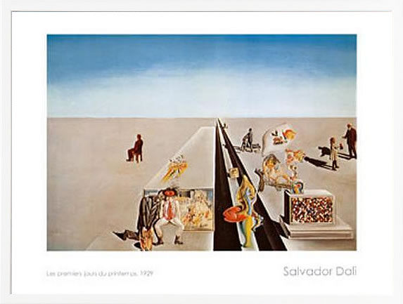 サルバドール ダリ 絵画 絵 ポスター アートパネル アートポスター モダン アート 複製画 版画 リトグラフ シルクスクリーン 絵画インテリア フレーム付き 北欧 おしゃれサルヴァドール・ダリ I Primi Giomi di Primavera|ARS’ONLINE