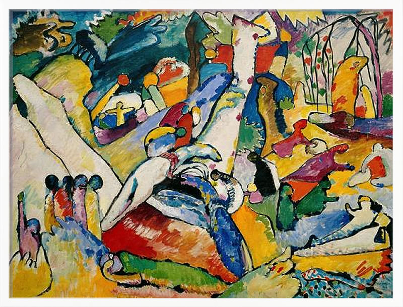 ワシリー カンディンスキー 絵画 絵 ポスター アートパネル アートポスター モダン アート 複製画 版画 リトグラフ シルクスクリーン 絵画インテリア フレーム付き 北欧 おしゃれ ワシリー・カンディンスキー sketch for composition II, 1909-1910